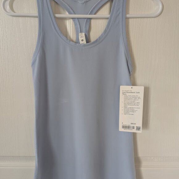 Lululemon Cool Racerback Tank Top, Sz 4, Blue Linen NWT - Picture 1 of 2